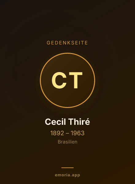 Gedenkportrait von Cecil Thiré