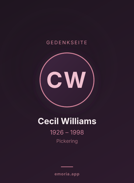 Gedenkportrait von Cecil Williams