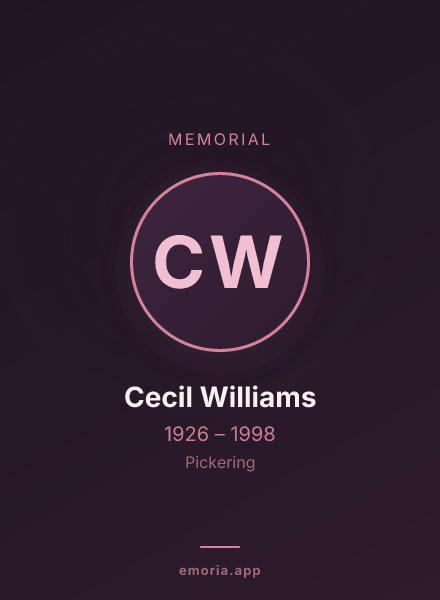 Memorial portrait of Cecil Williams