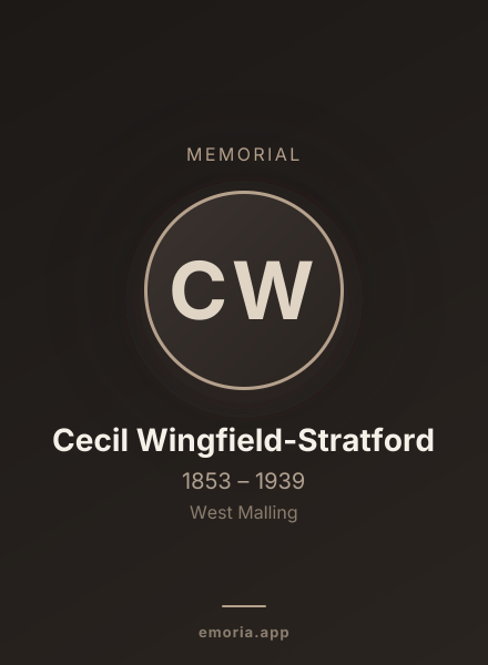 Memorial portrait of Cecil Wingfield-Stratford