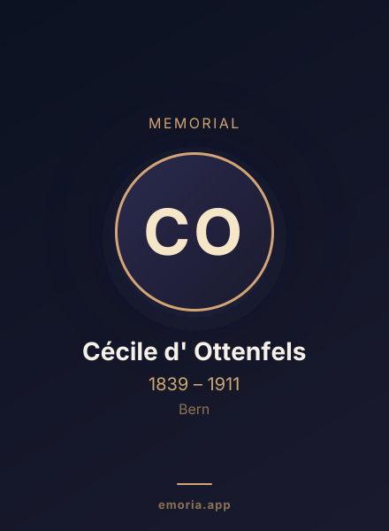 Memorial portrait of Cécile d' Ottenfels