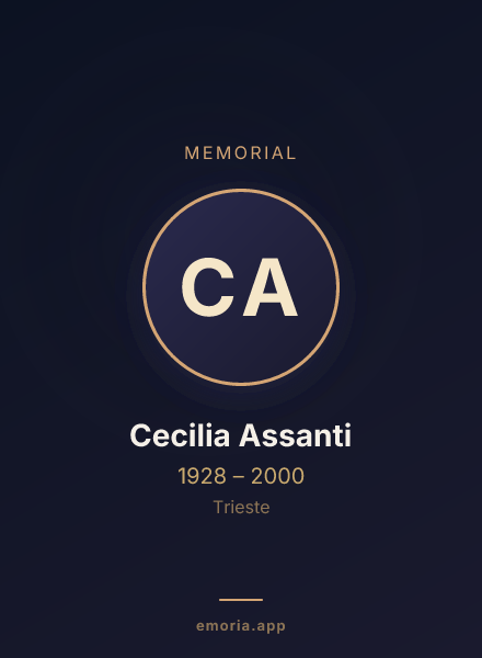 Memorial portrait of Cecilia Assanti