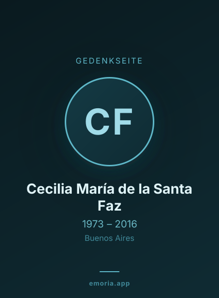 Gedenkportrait von Cecilia María de la Santa Faz