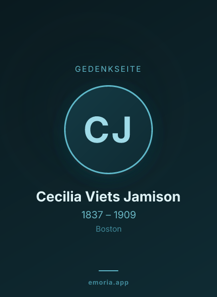 Gedenkportrait von Cecilia Viets Jamison
