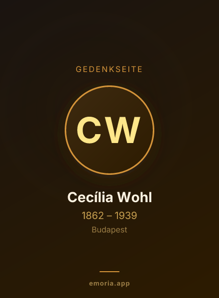 Gedenkportrait von Cecília Wohl
