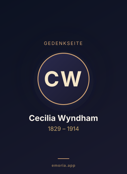 Gedenkportrait von Cecilia Wyndham