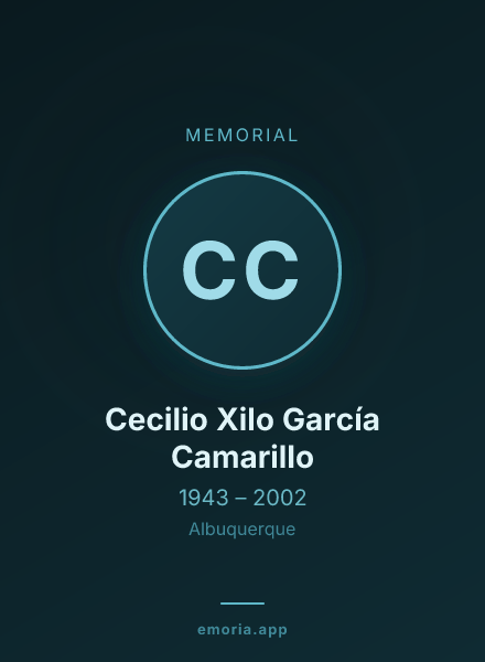 Memorial portrait of Cecilio Xilo García Camarillo