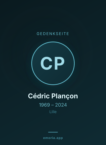 Gedenkportrait von Cédric Plançon