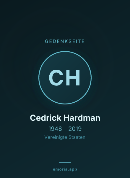 Gedenkportrait von Cedrick Hardman
