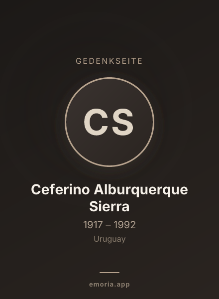Gedenkportrait von Ceferino Alburquerque Sierra