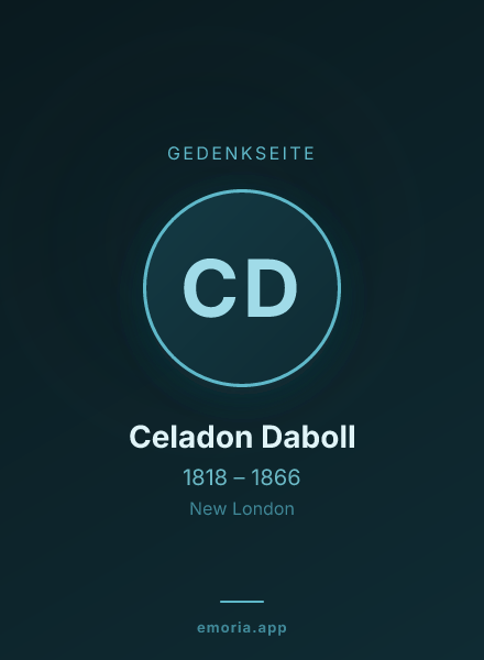 Gedenkportrait von Celadon Daboll