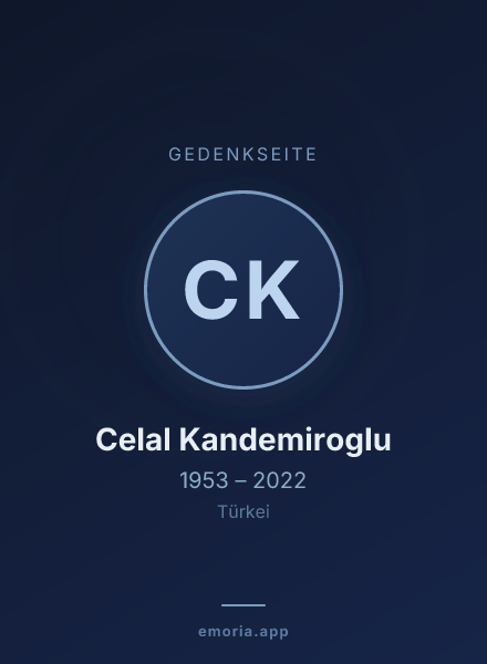 Gedenkportrait von Celal Kandemiroglu
