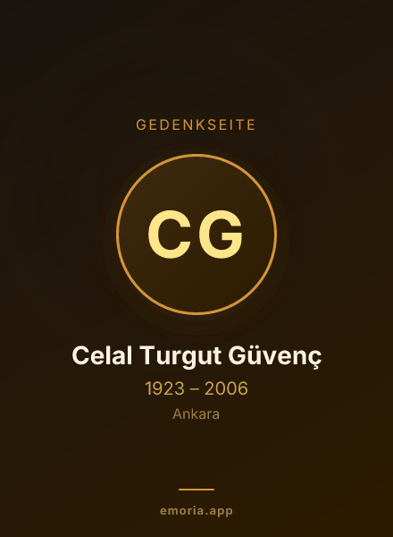 Gedenkportrait von Celal Turgut Güvenç