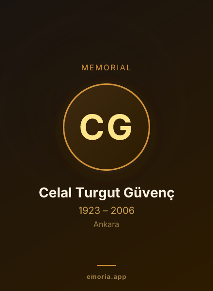 Memorial portrait of Celal Turgut Güvenç