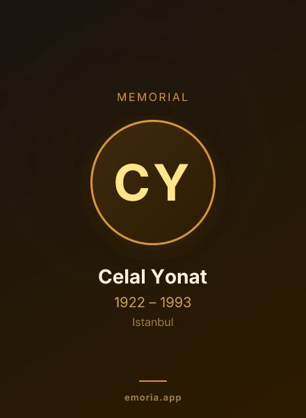 Memorial portrait of Celal Yonat