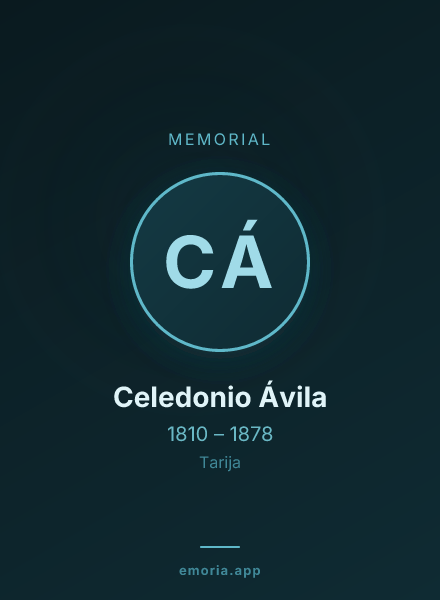Memorial portrait of Celedonio Ávila