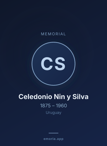 Memorial portrait of Celedonio Nin y Silva