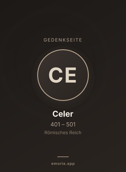 Gedenkportrait von Celer