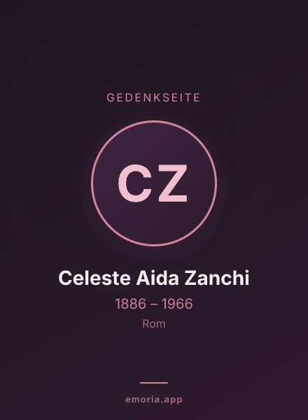 Gedenkportrait von Celeste Aida Zanchi