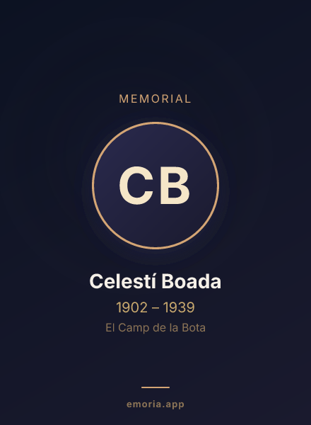 Memorial portrait of Celestí Boada