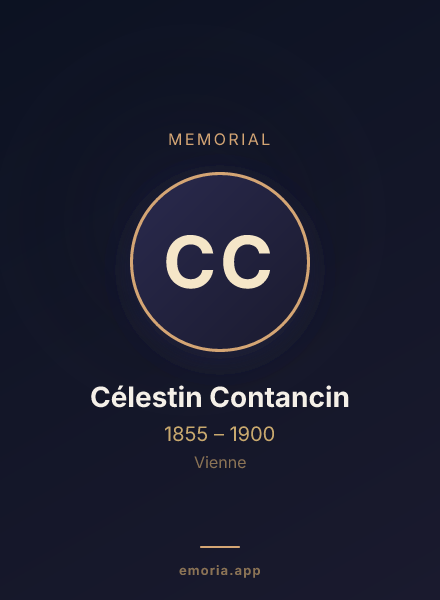 Memorial portrait of Célestin Contancin