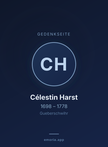 Gedenkportrait von Célestin Harst