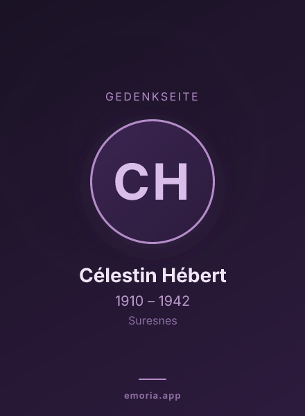 Gedenkportrait von Célestin Hébert