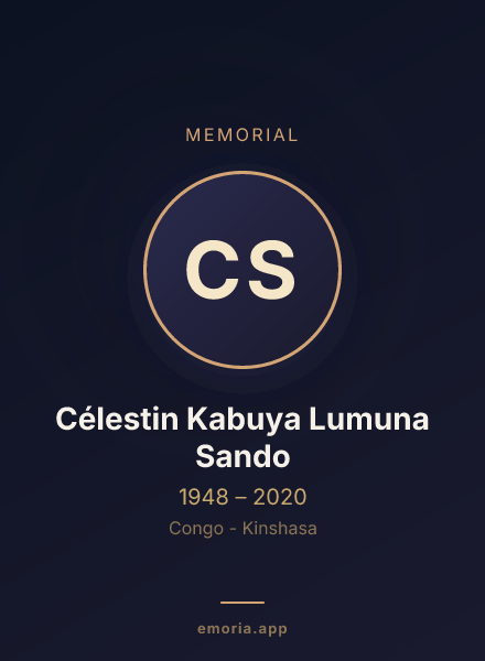 Memorial portrait of Célestin Kabuya Lumuna Sando