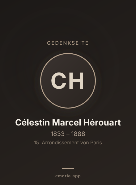 Gedenkportrait von Célestin Marcel Hérouart