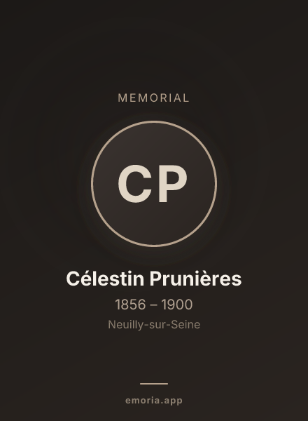 Memorial portrait of Célestin Prunières