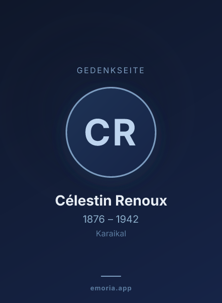 Gedenkportrait von Célestin Renoux