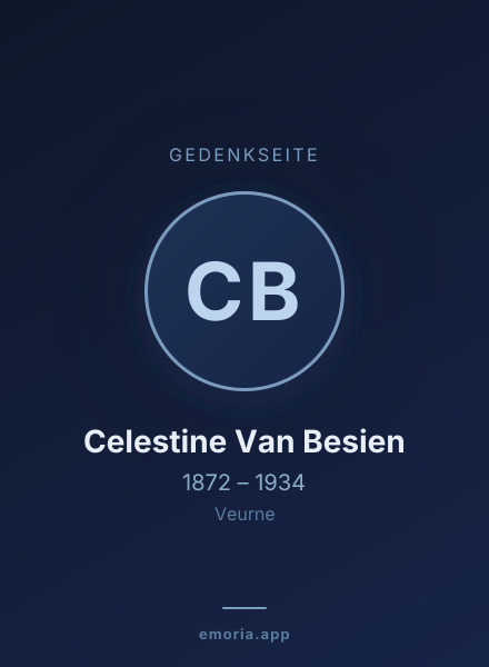 Gedenkportrait von Celestine Van Besien