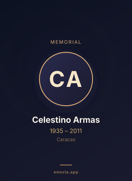 Memorial portrait of Celestino Armas