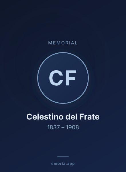 Memorial portrait of Celestino del Frate