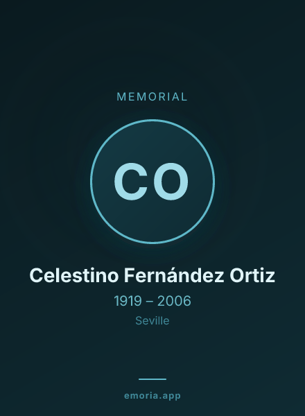 Memorial portrait of Celestino Fernández Ortiz