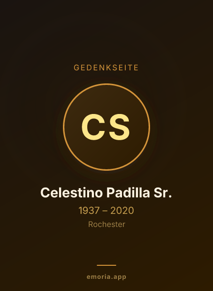 Gedenkportrait von Celestino Padilla Sr.