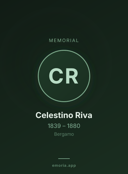 Memorial portrait of Celestino Riva
