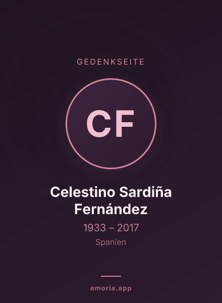 Gedenkportrait von Celestino Sardiña Fernández