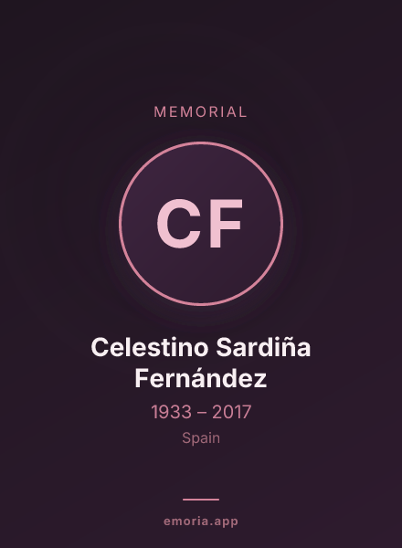 Memorial portrait of Celestino Sardiña Fernández