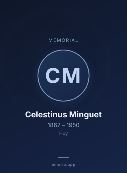Memorial portrait of Celestinus Minguet