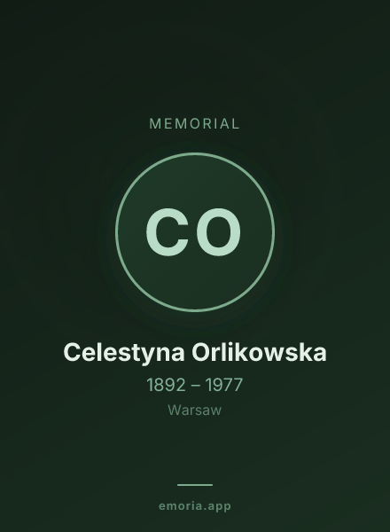 Memorial portrait of Celestyna Orlikowska