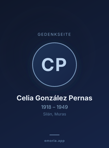 Gedenkportrait von Celia González Pernas