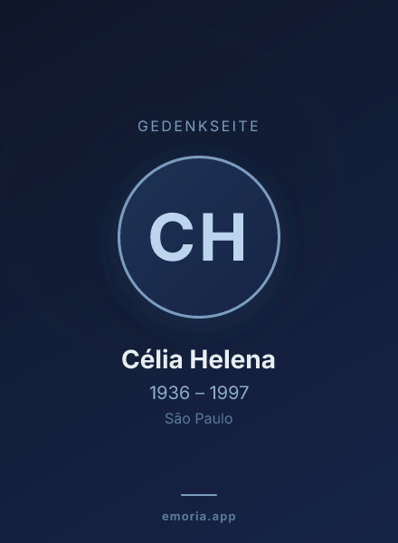 Gedenkportrait von Célia Helena