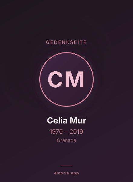 Gedenkportrait von Celia Mur