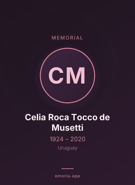 Memorial portrait of Celia Roca Tocco de Musetti