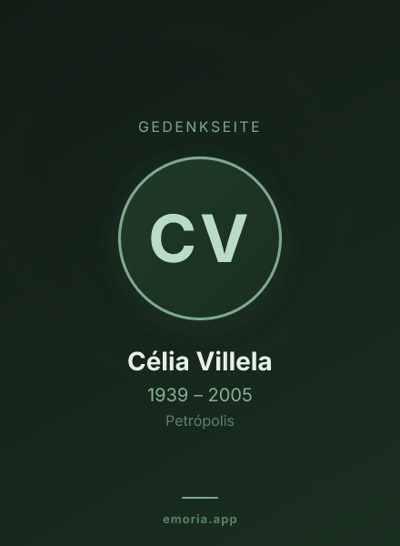 Gedenkportrait von Célia Villela