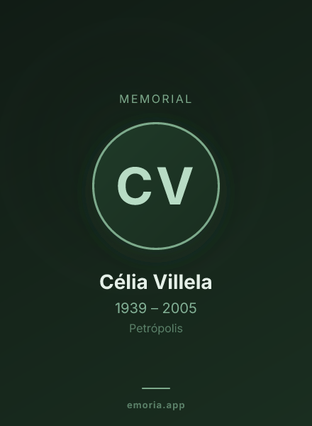 Memorial portrait of Célia Villela