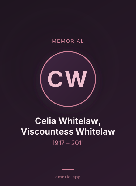 Memorial portrait of Celia Whitelaw, Viscountess Whitelaw