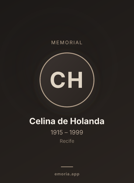 Memorial portrait of Celina de Holanda