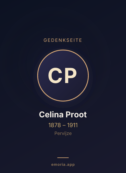 Gedenkportrait von Celina Proot